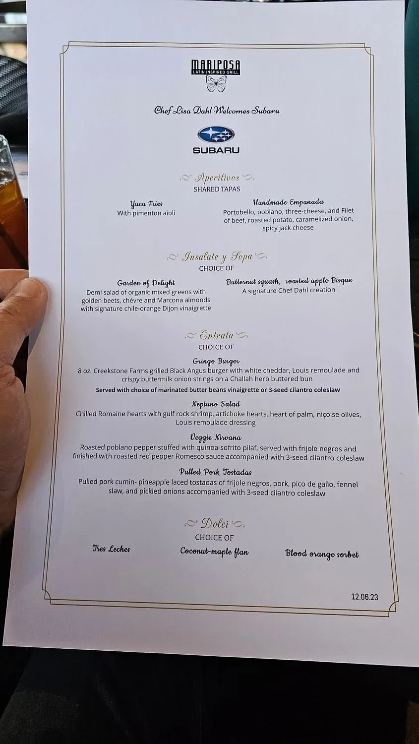 Menu 5