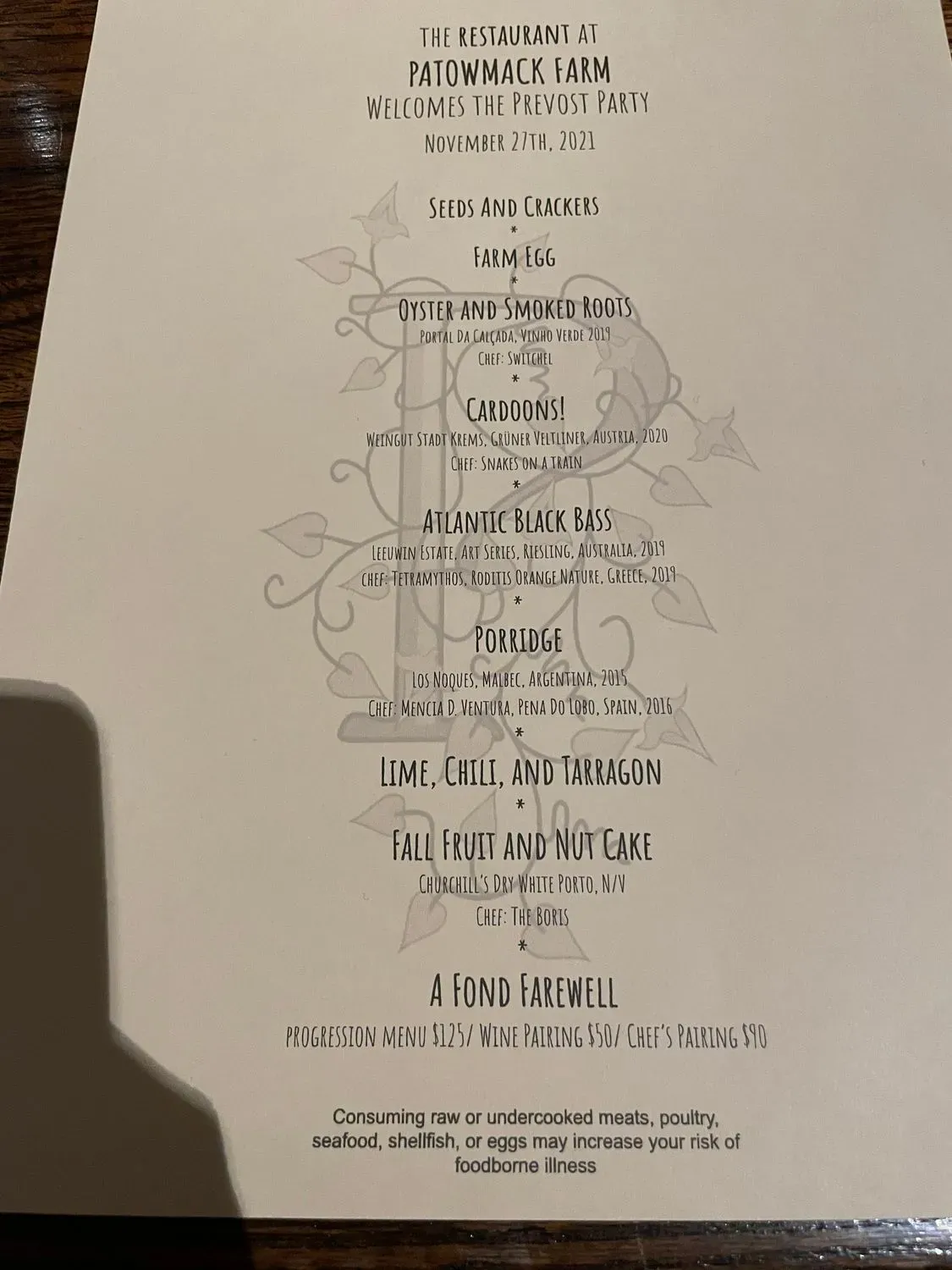 Menu 5