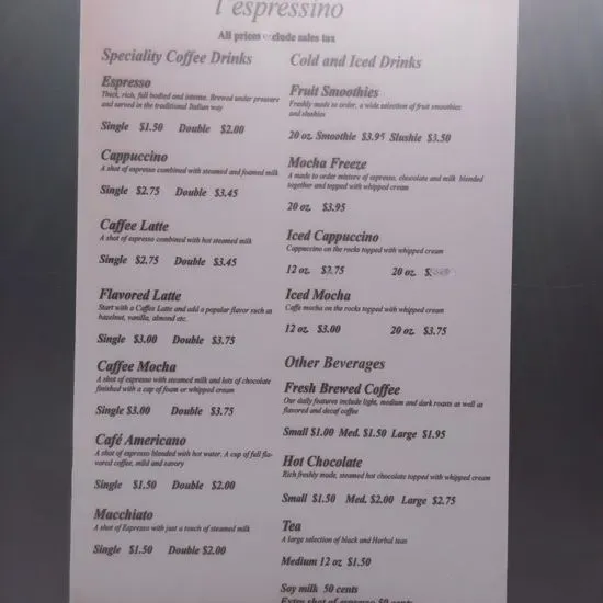 Menu 1