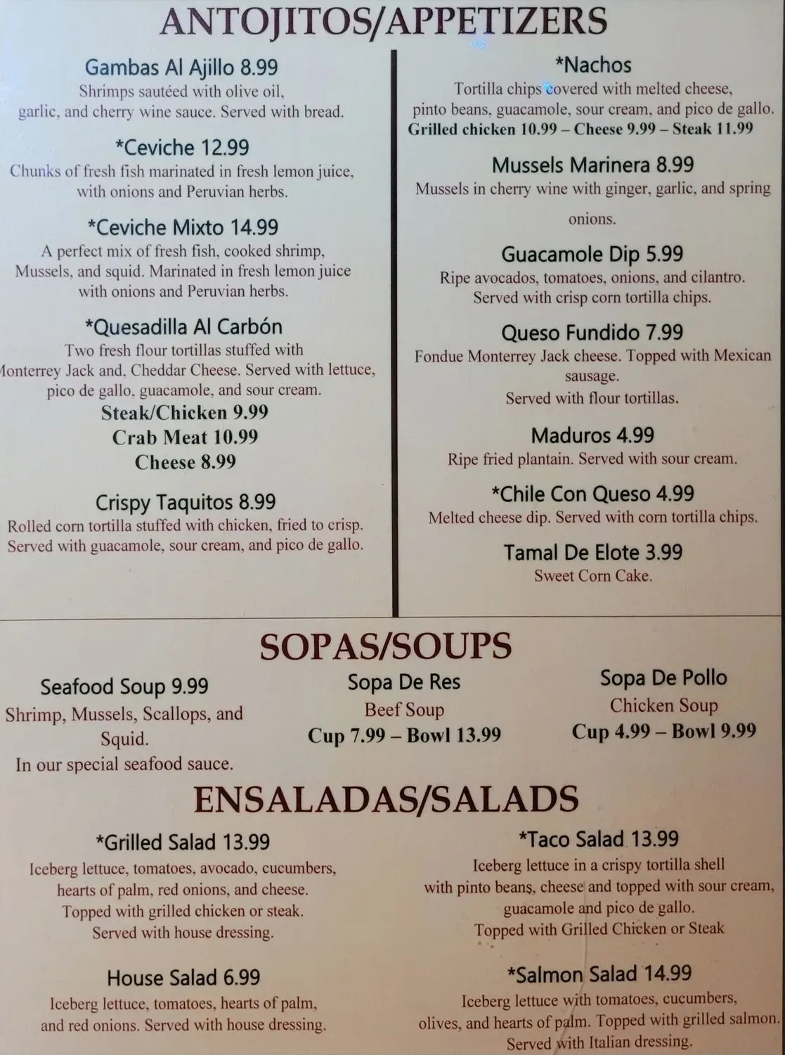 Menu 5