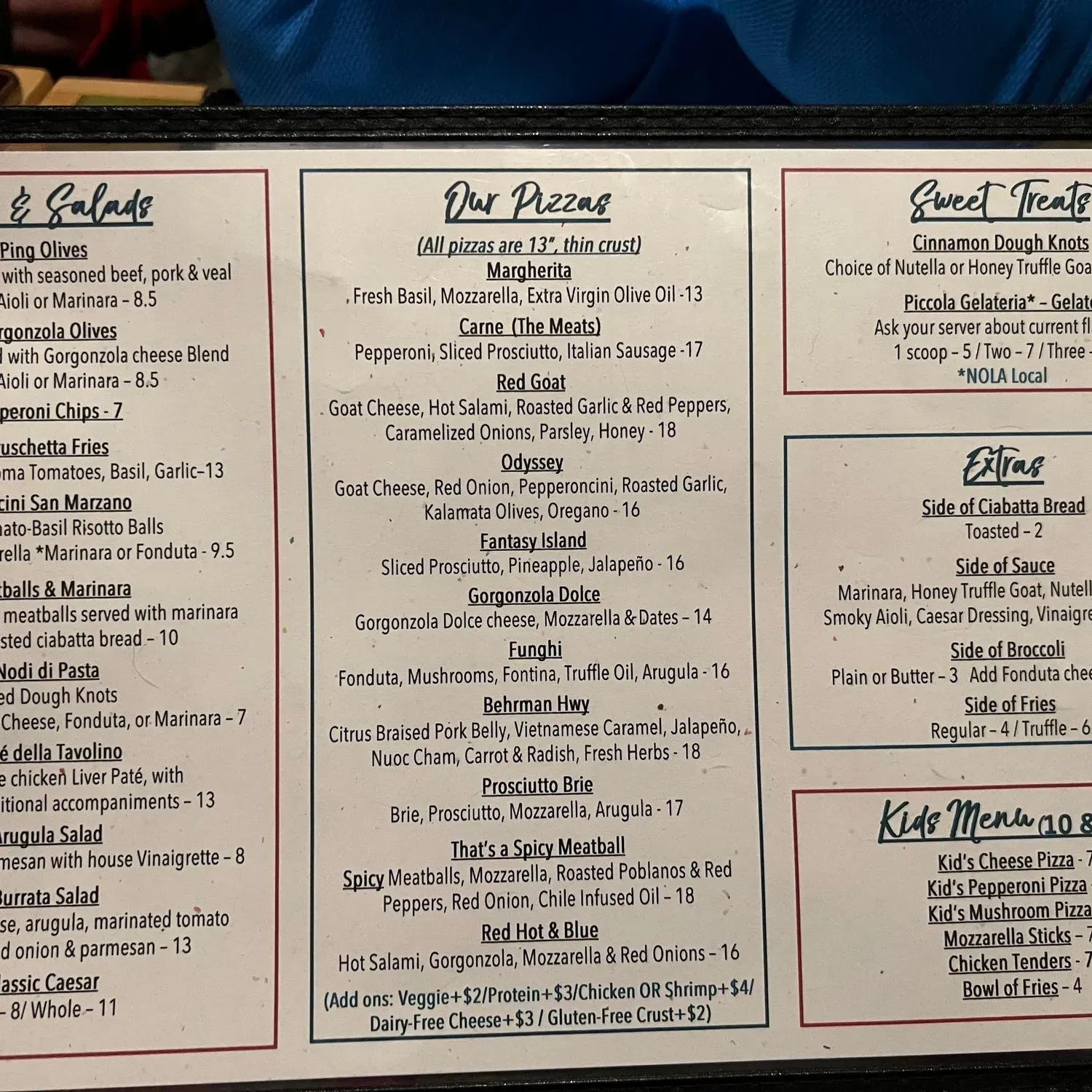 Menu 1