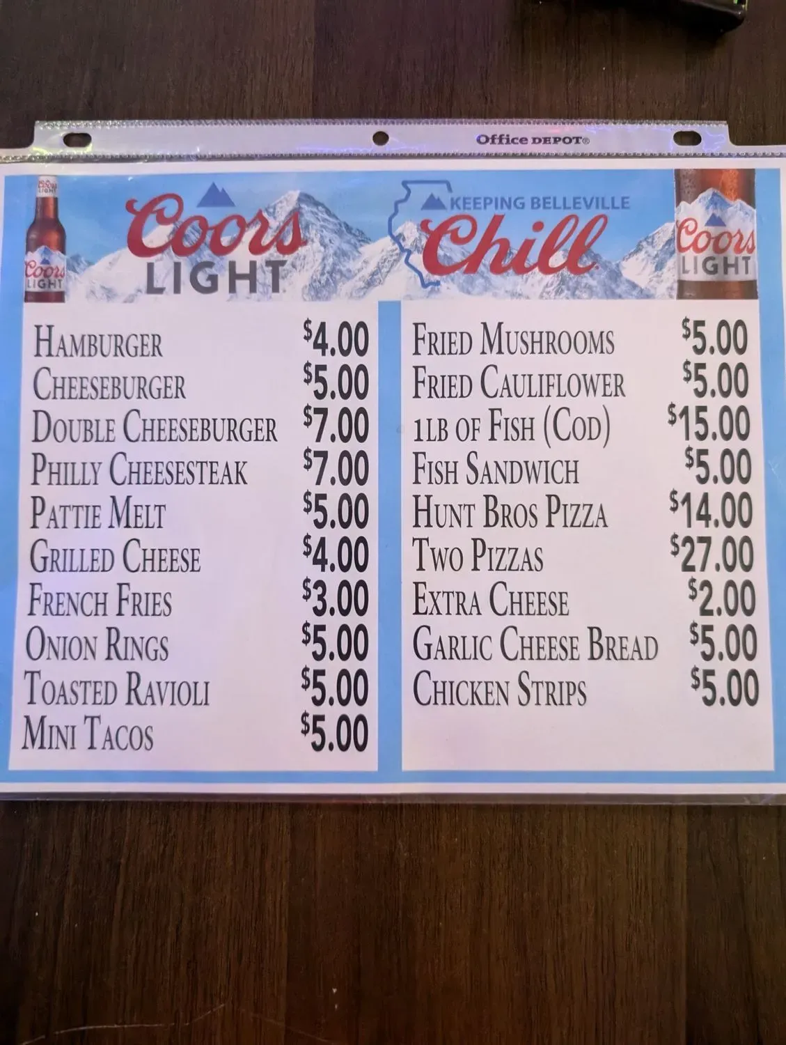 Menu 1