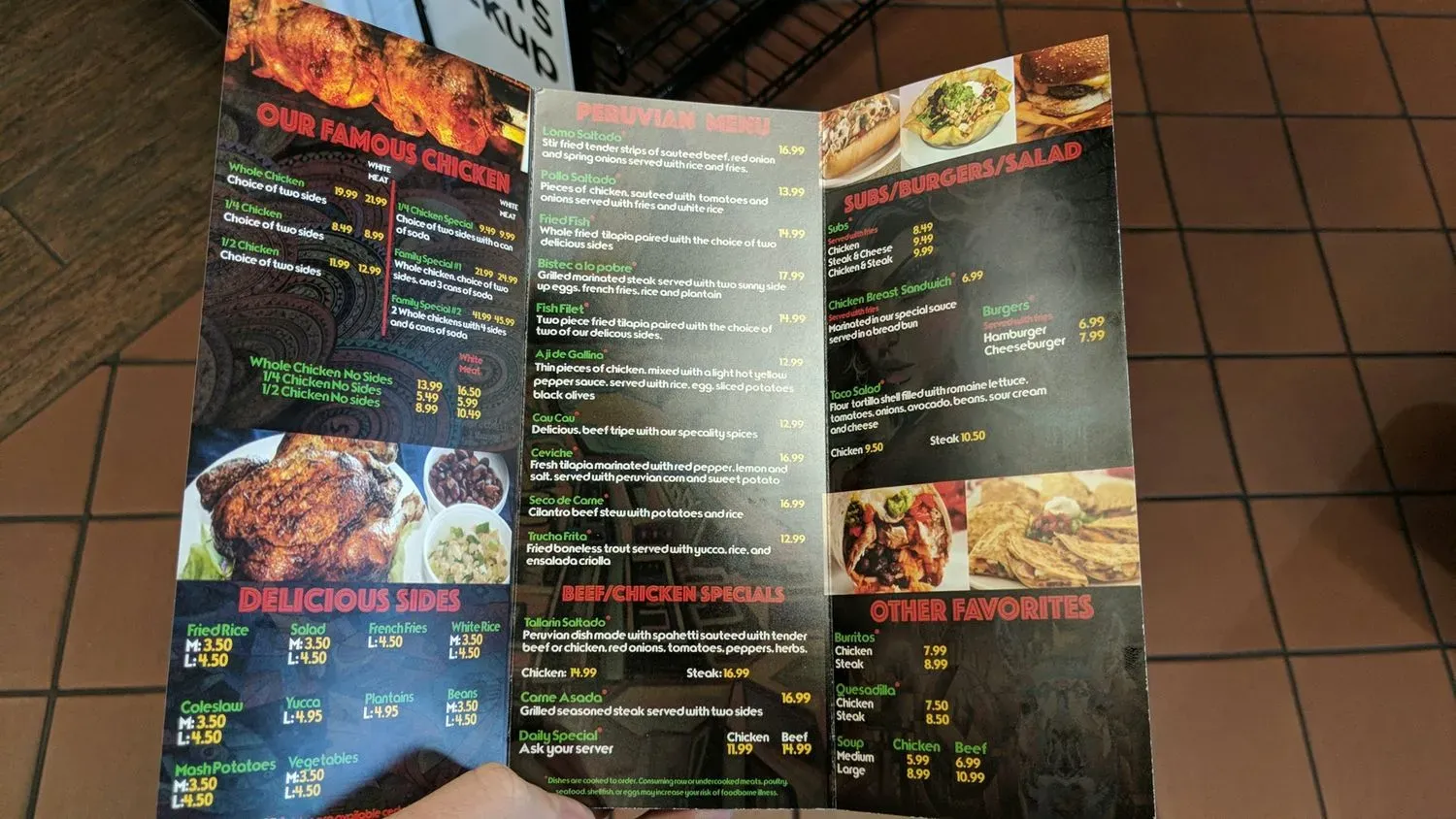 Menu 5