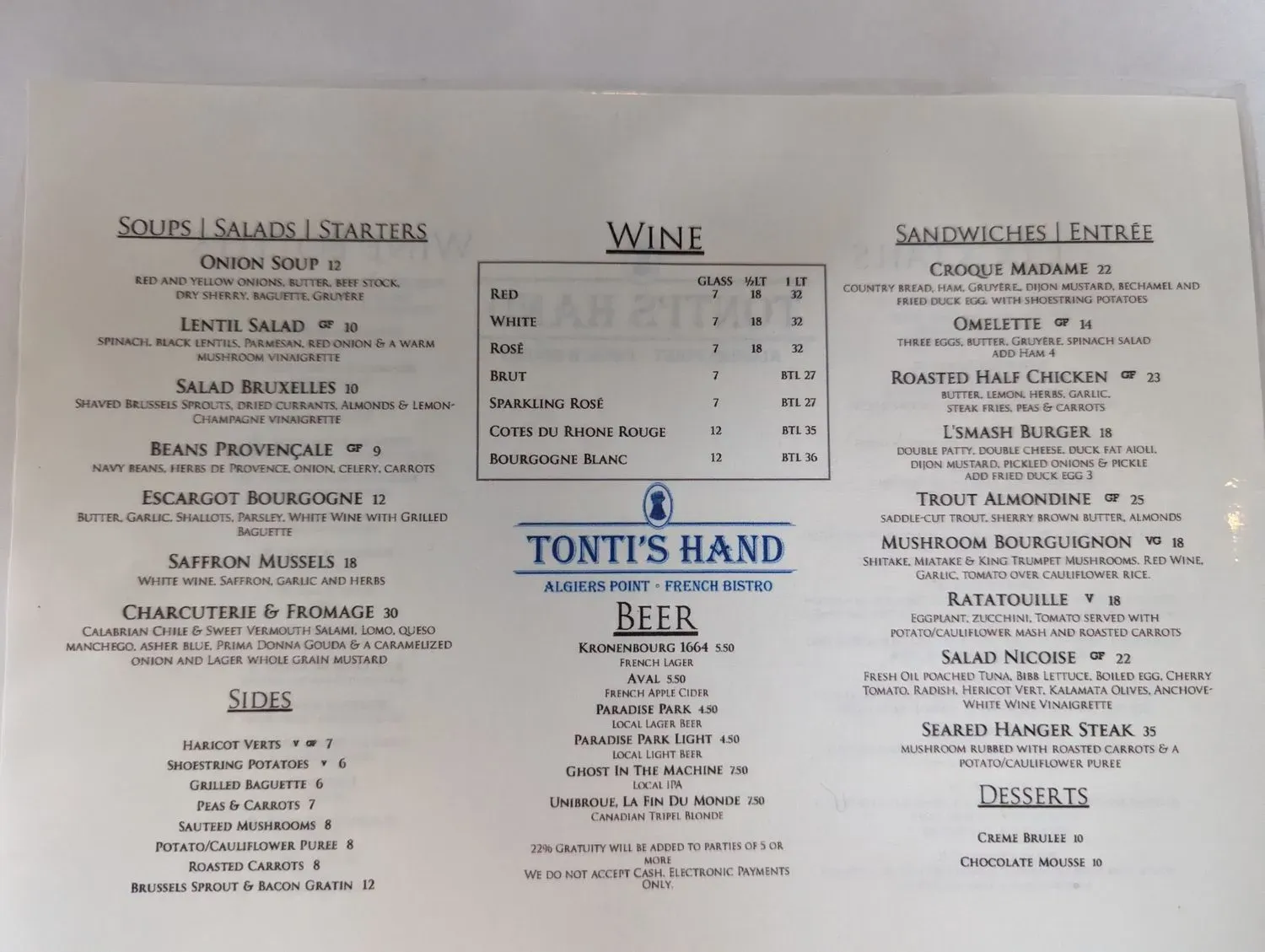 Menu 4