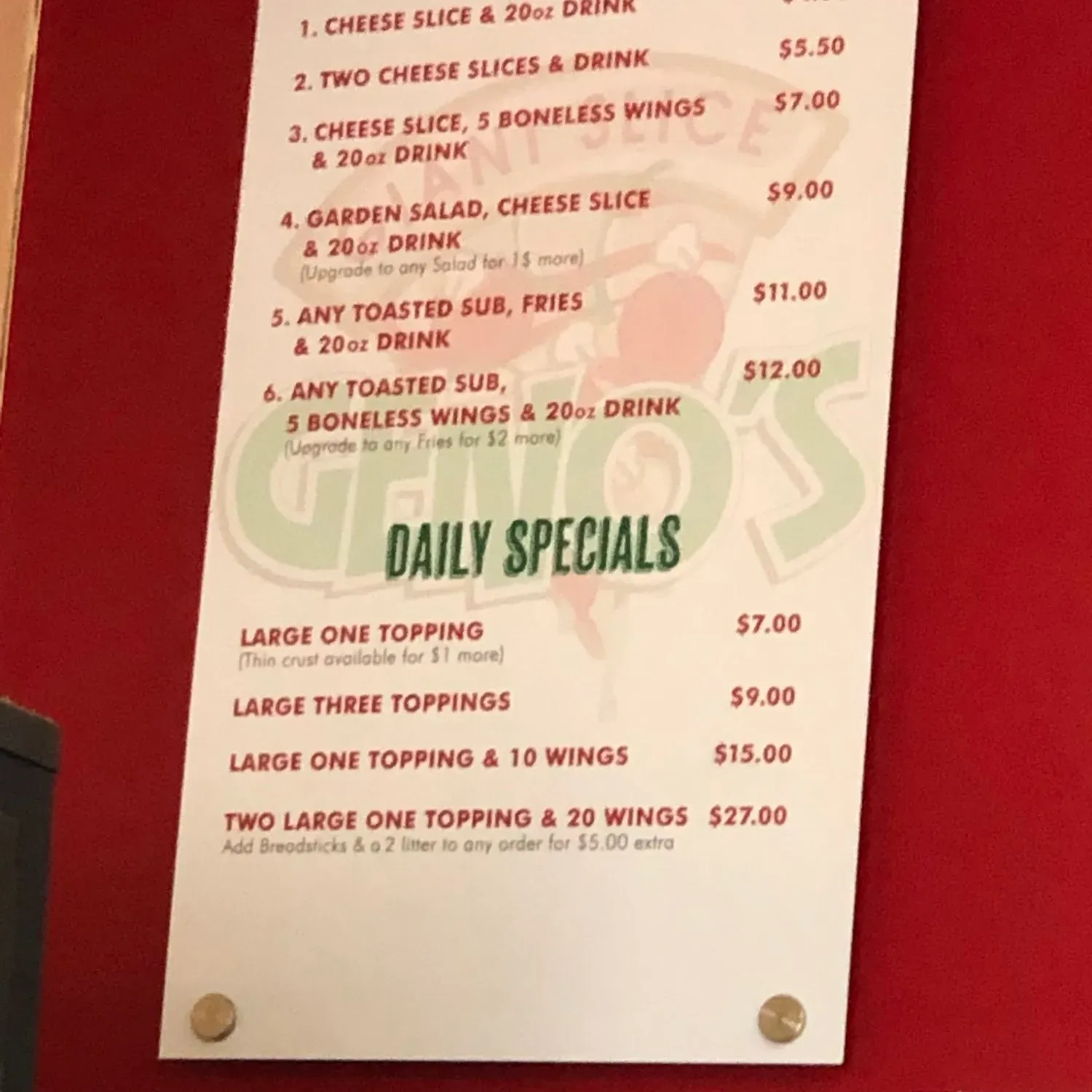 Menu 3