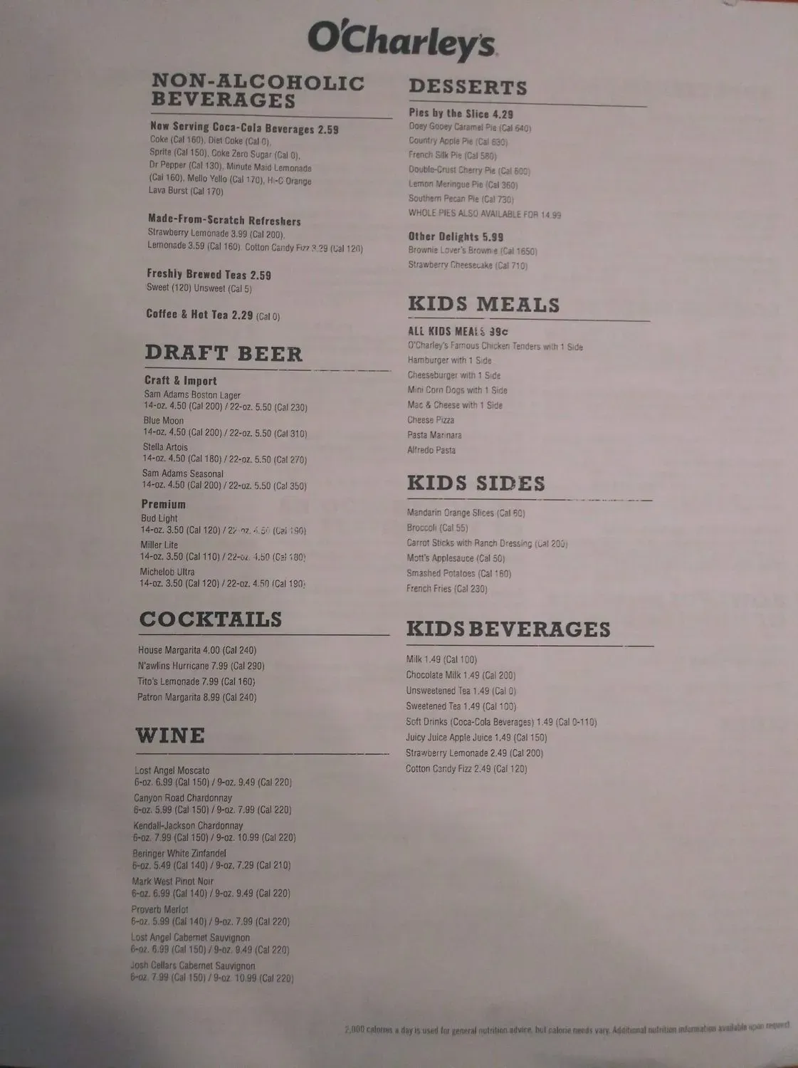 Menu 5