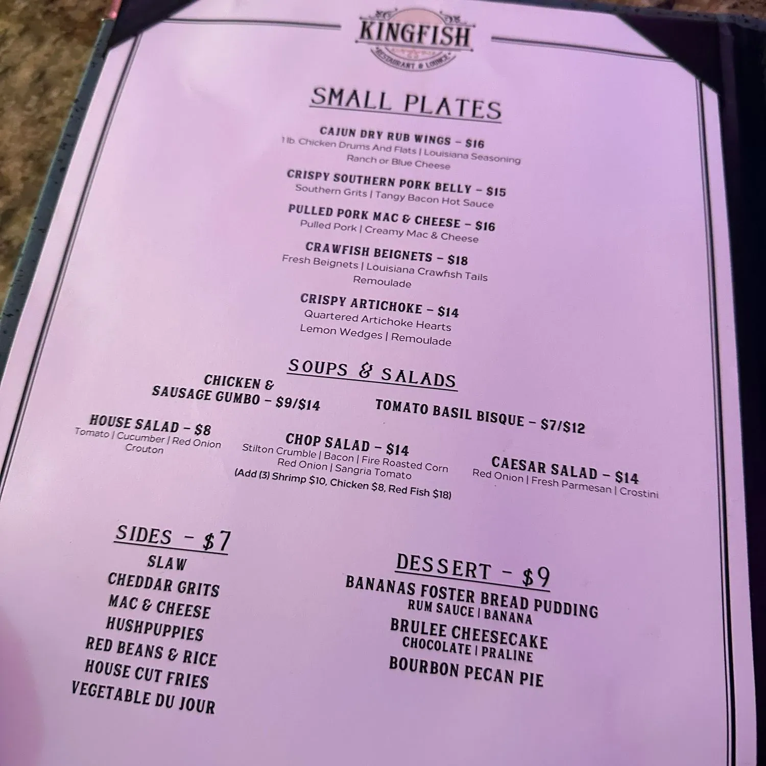 Menu 2