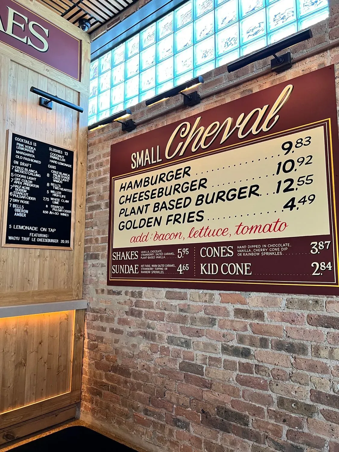 Small Cheval- Fulton Market Menu - Updated November 2025