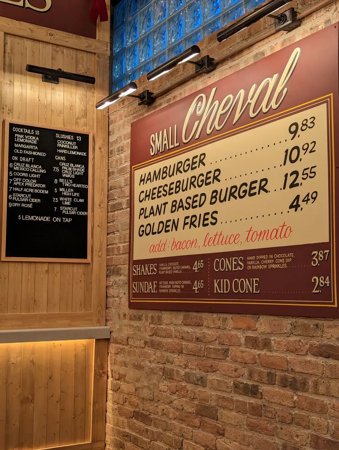Small Cheval- Fulton Market Menu - Updated November 2025
