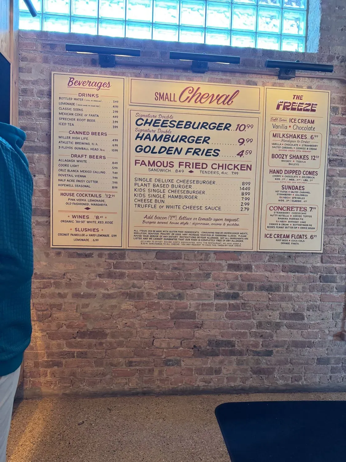 Small Cheval- Fulton Market Menu - Updated November 2025