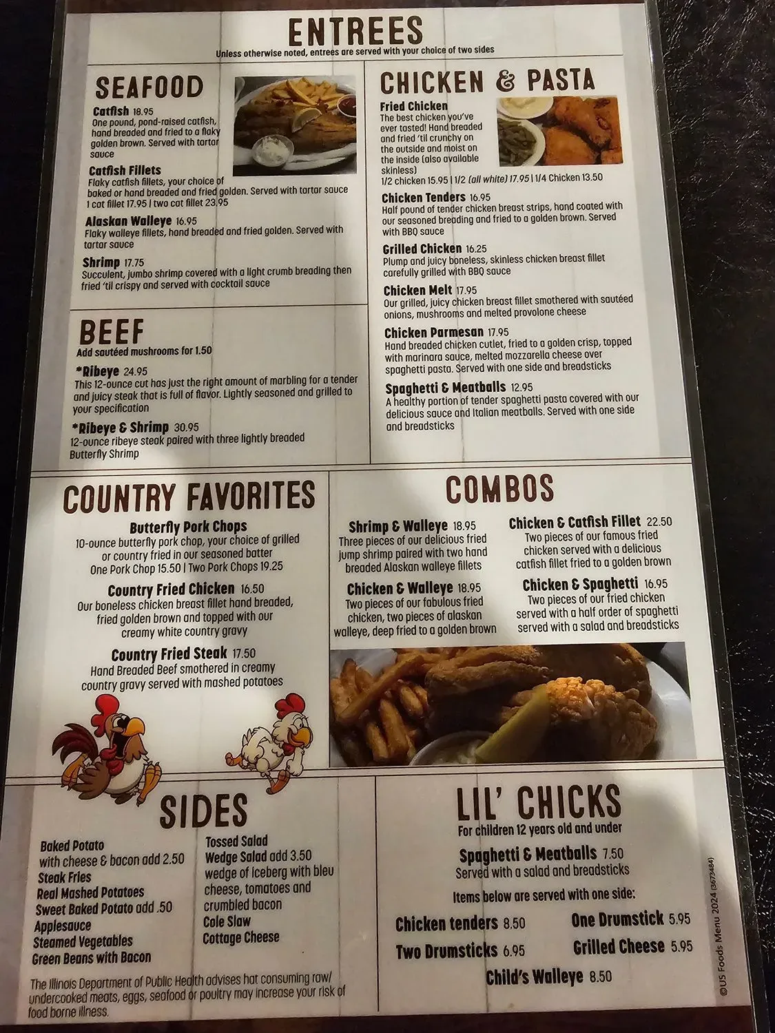 Gil's Supper Club Menu - Updated November 2025