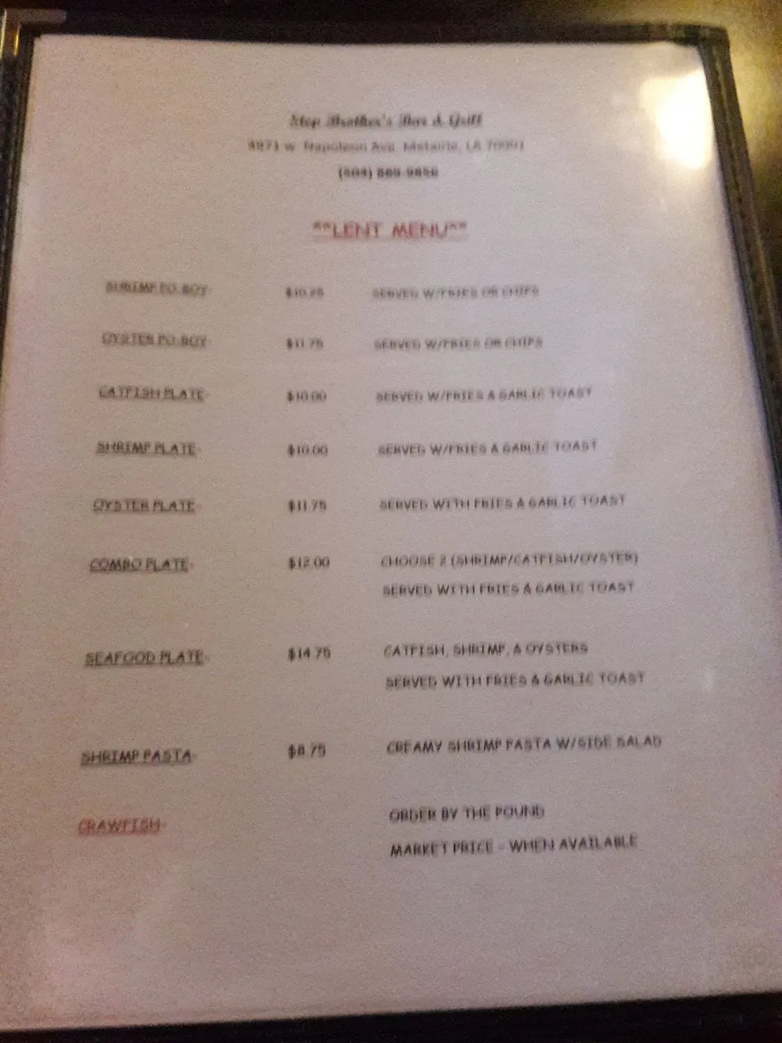 Menu 3