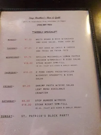 Menu 1