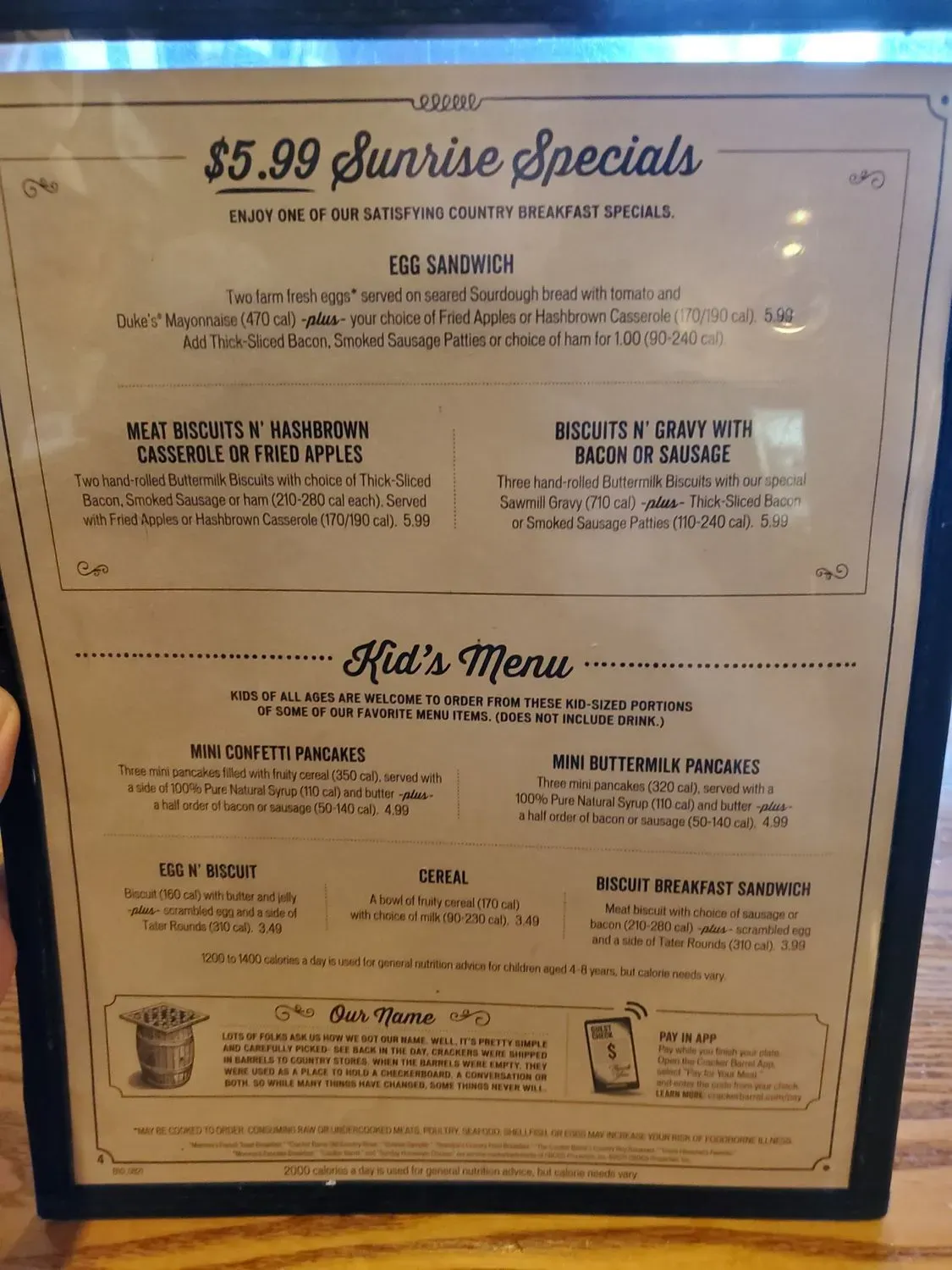 Menu 5