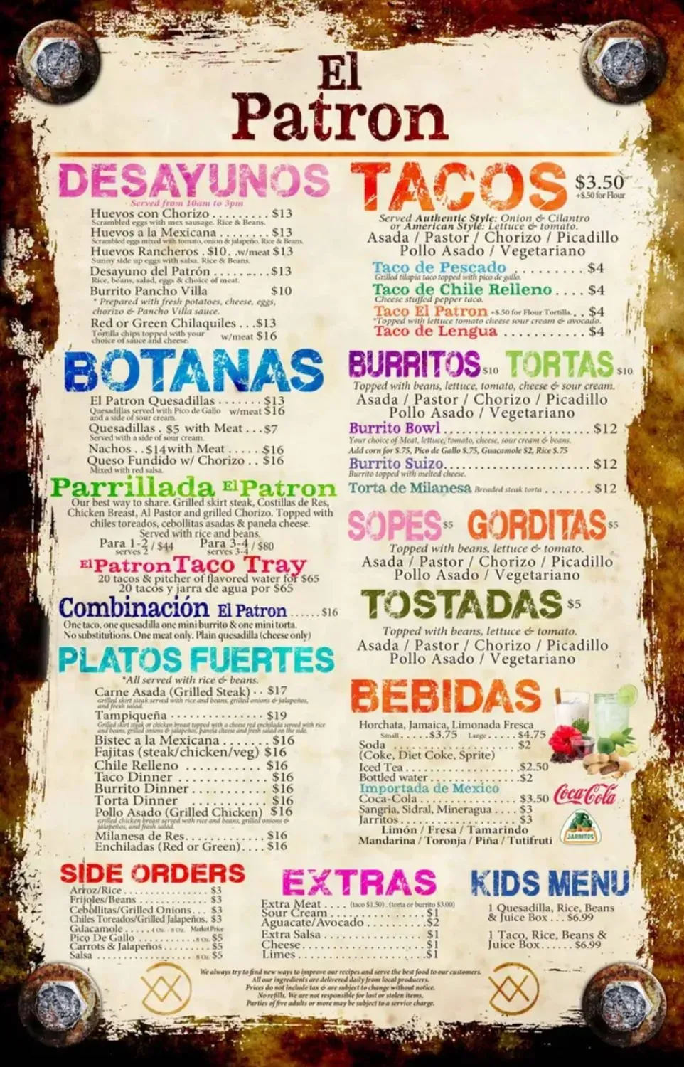 Menu 1