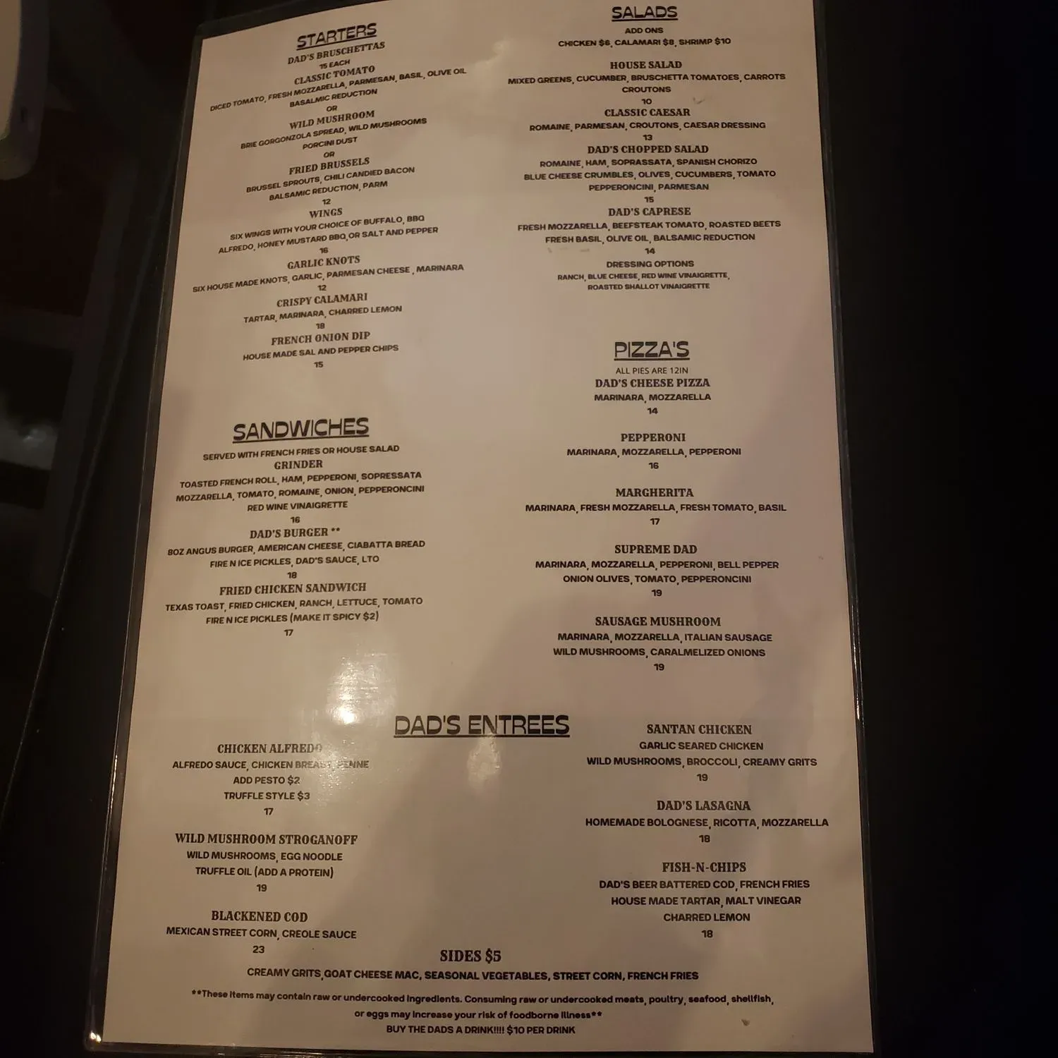 Menu 5