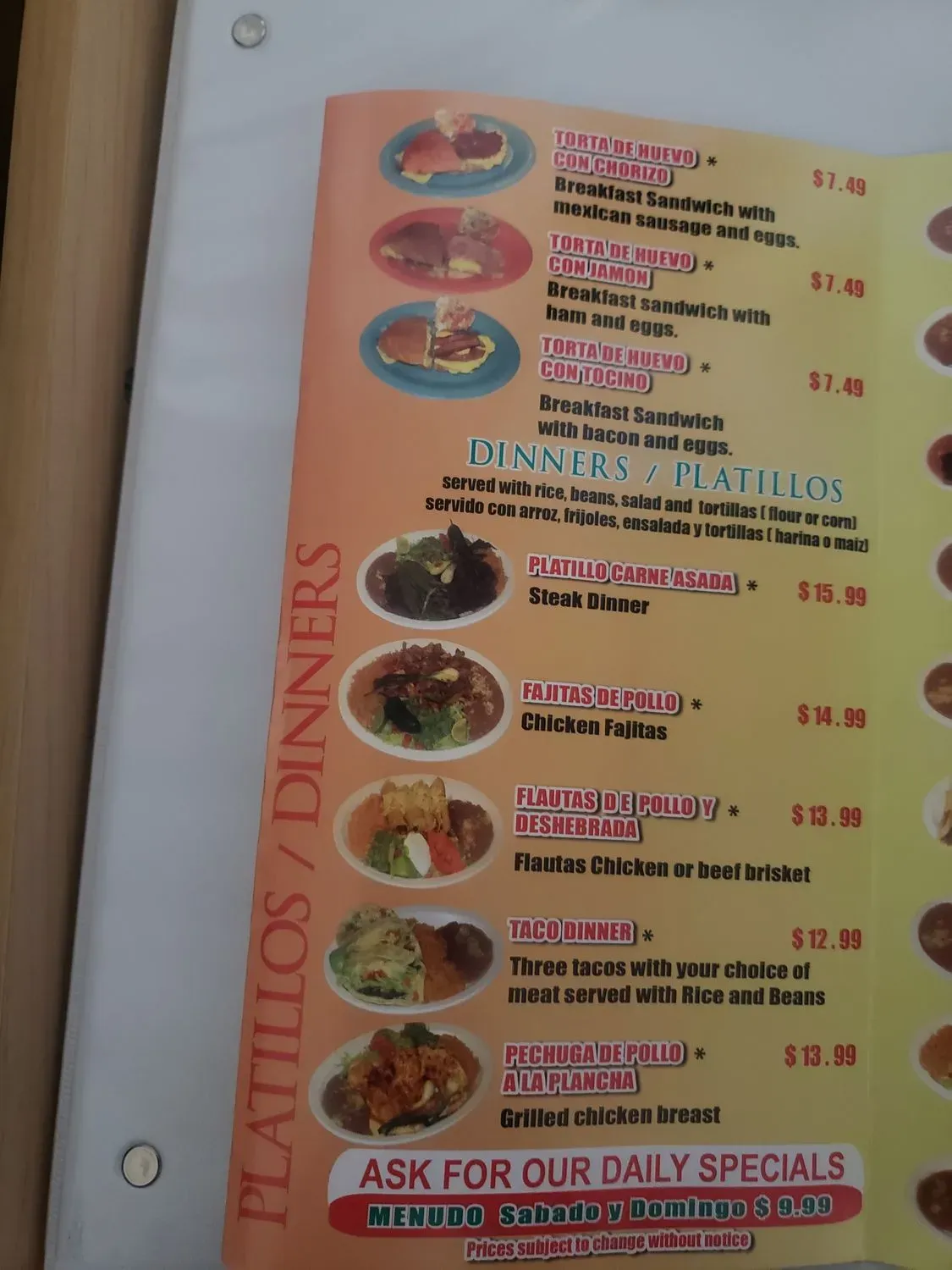 Menu 4