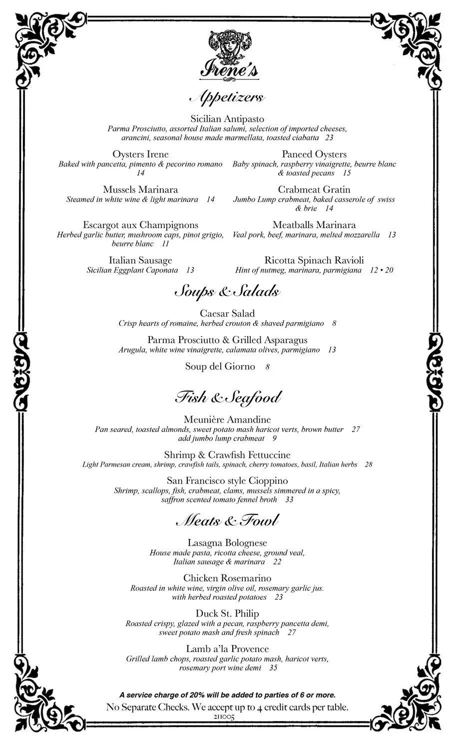 Menu 1