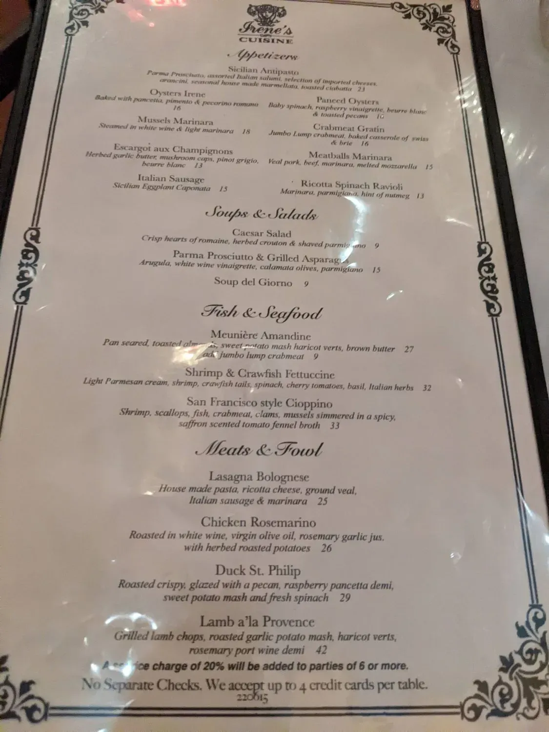 Menu 2