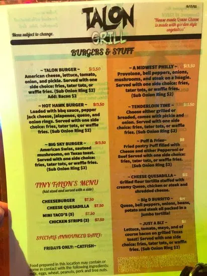 Menu 2