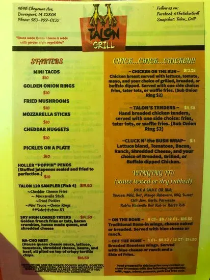 Menu 1