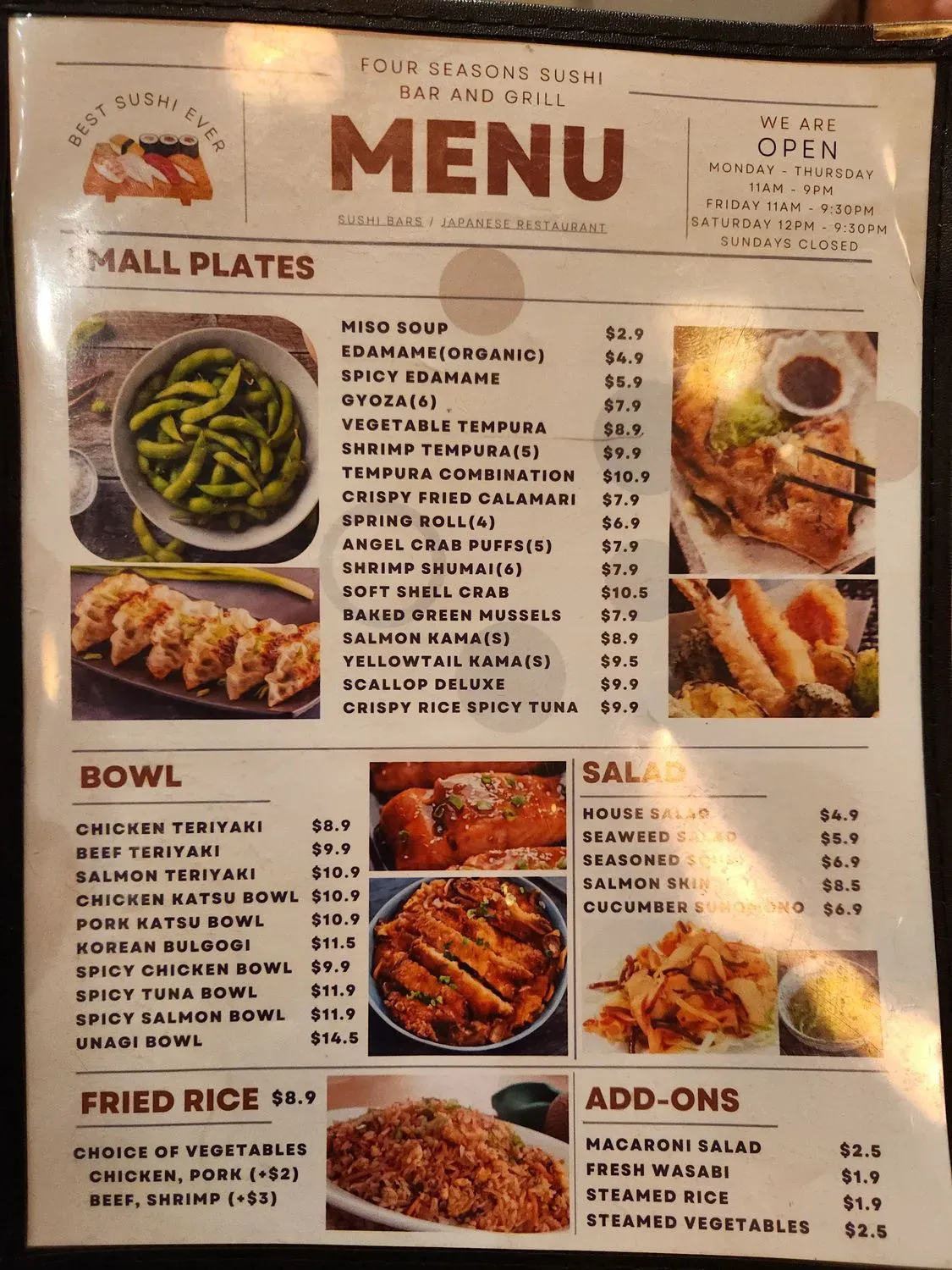 Menu 5