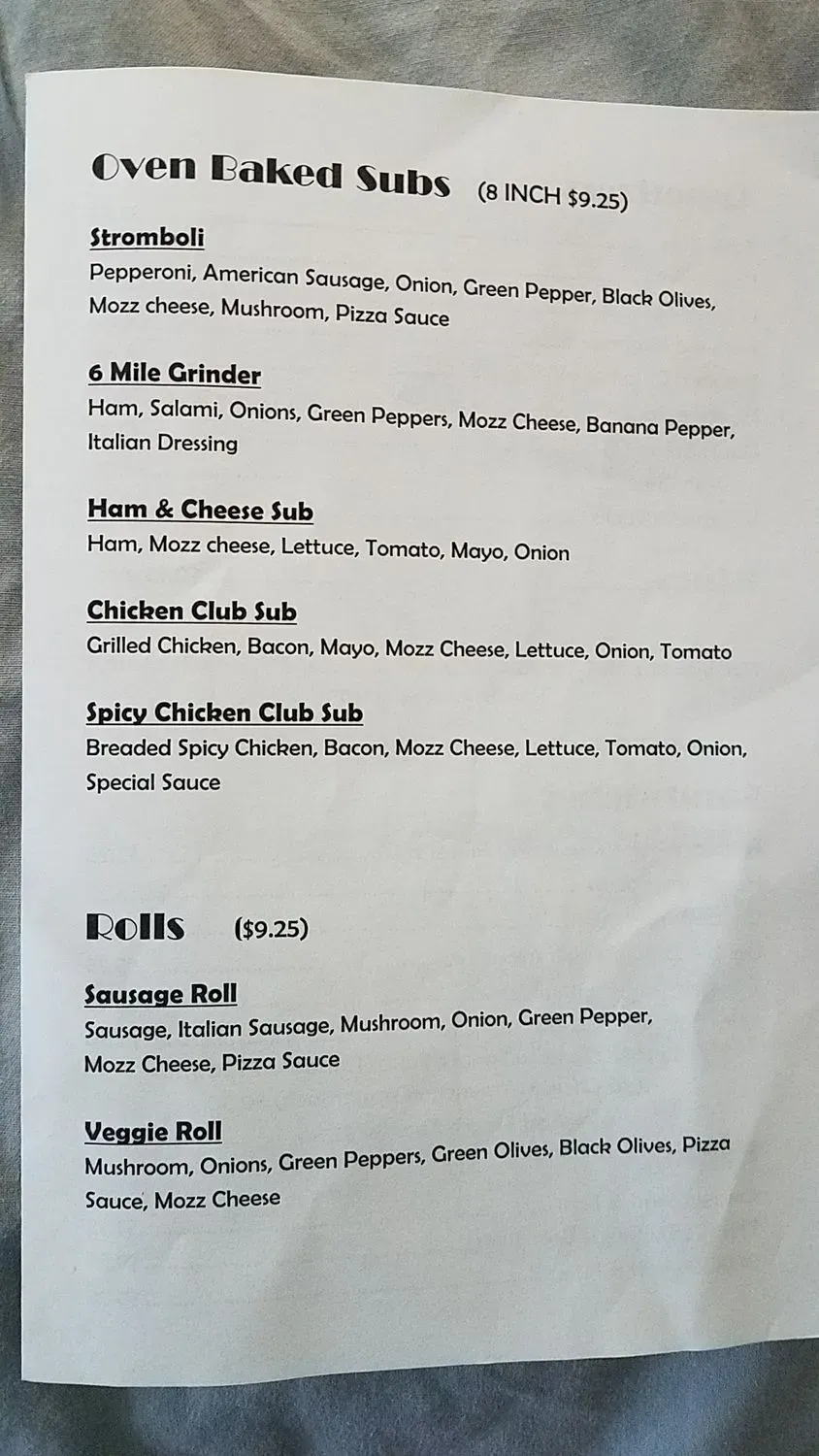 Menu 2