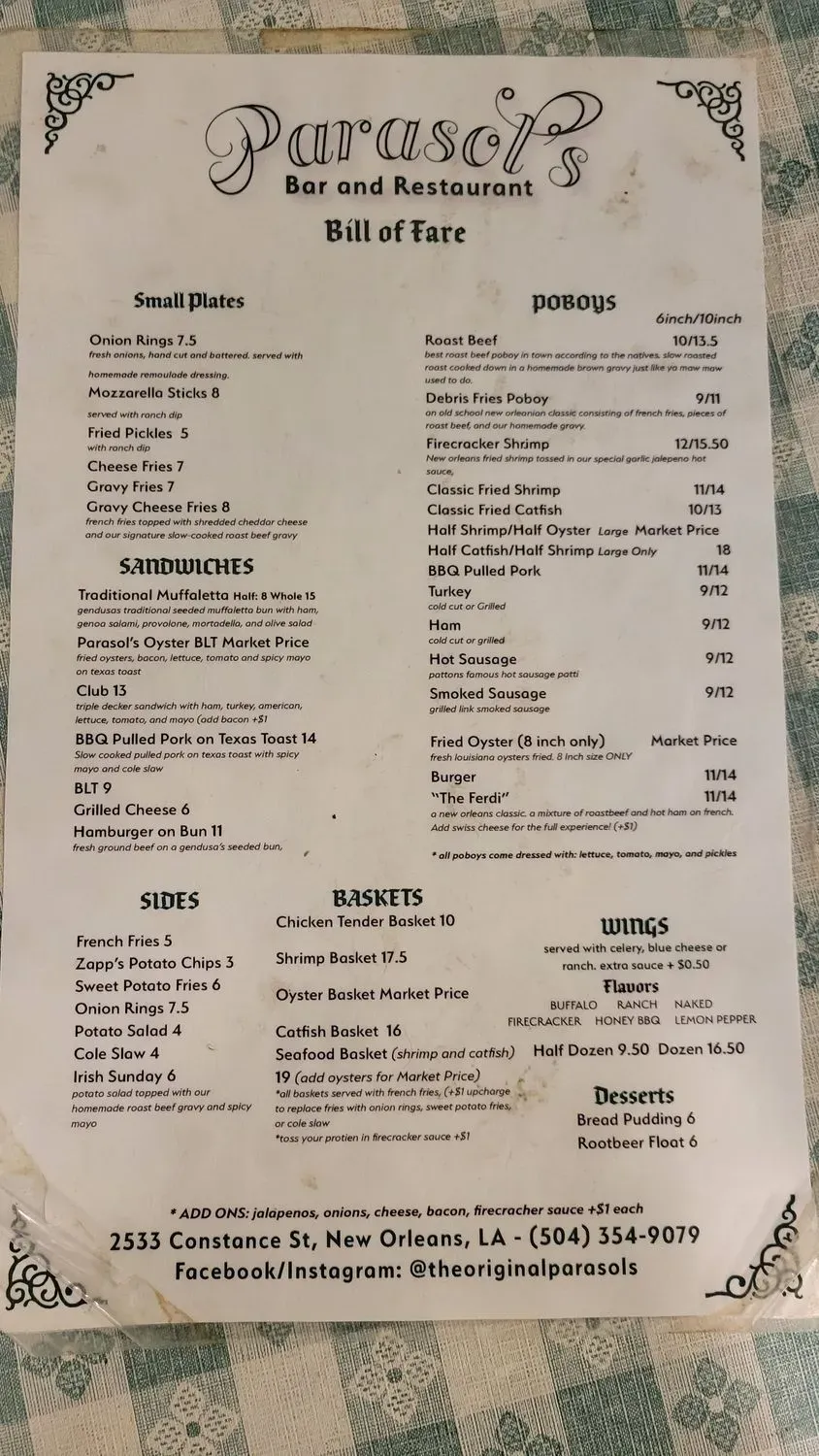 Menu 2