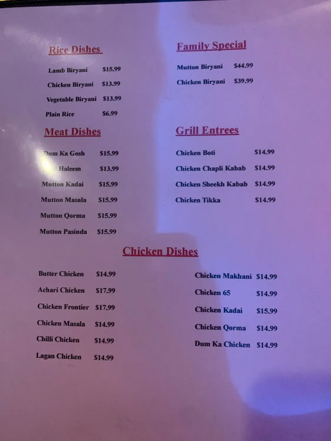 Menu 5