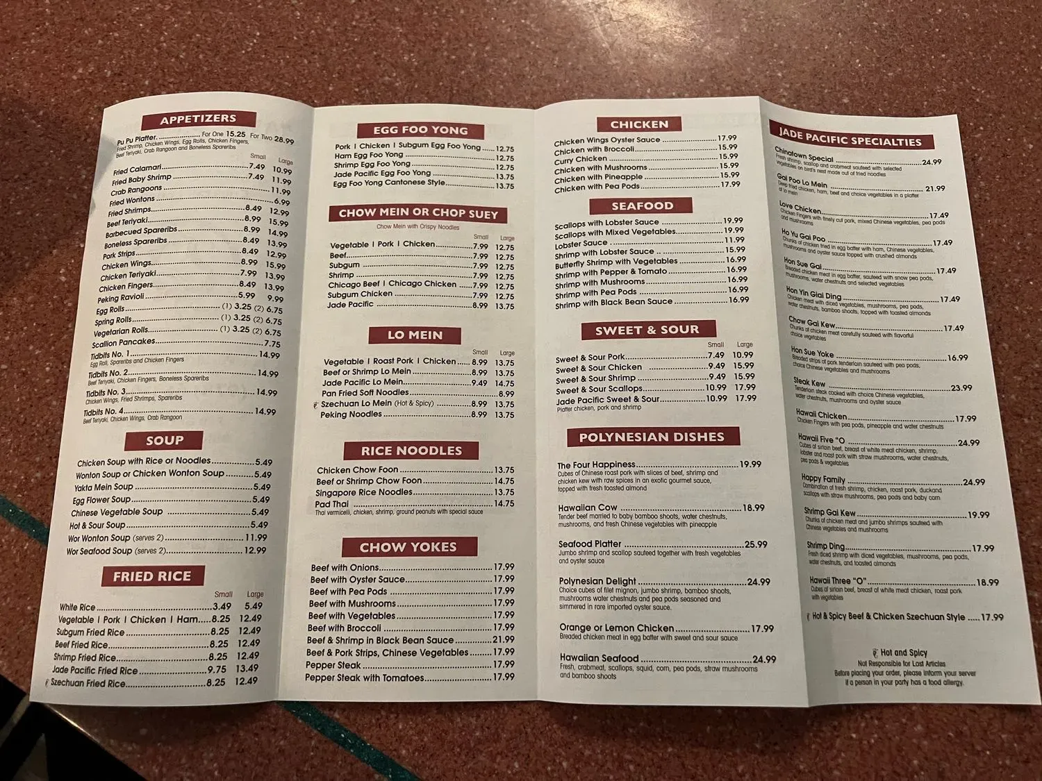 Menu 1