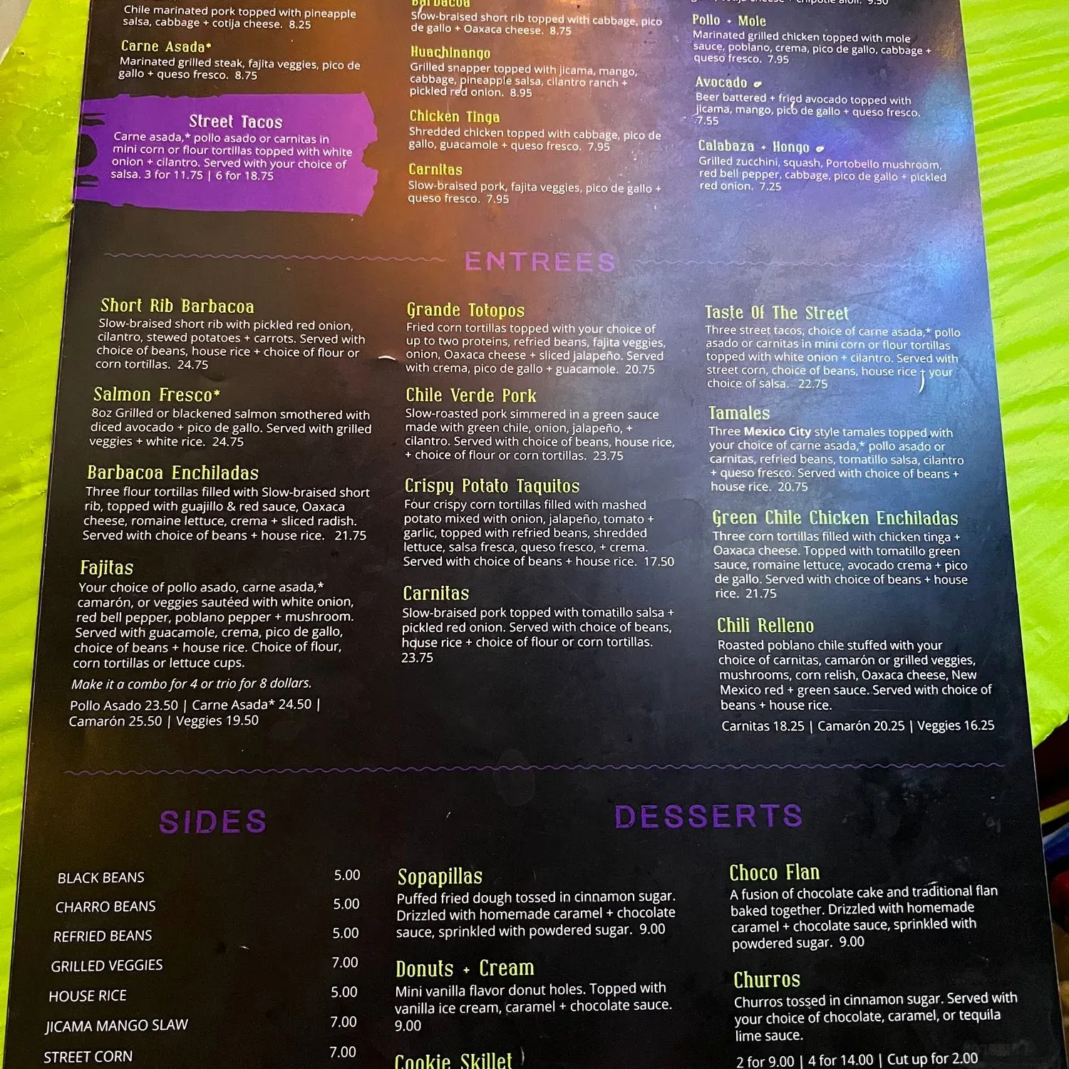 Menu 2