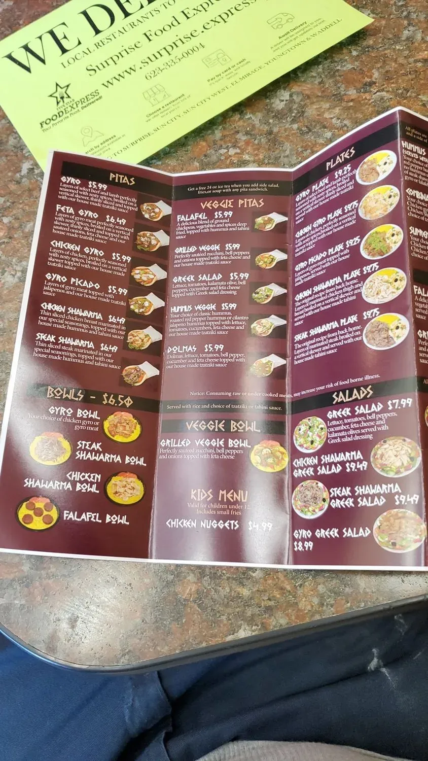 Menu 5