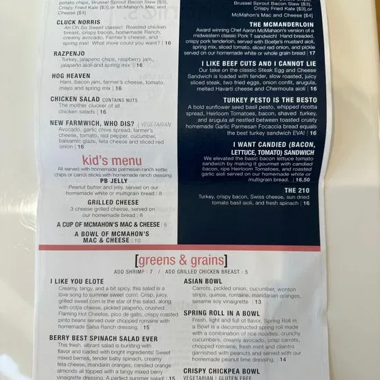 Menu 1