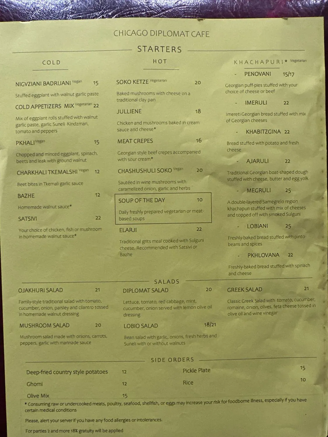 Menu 4