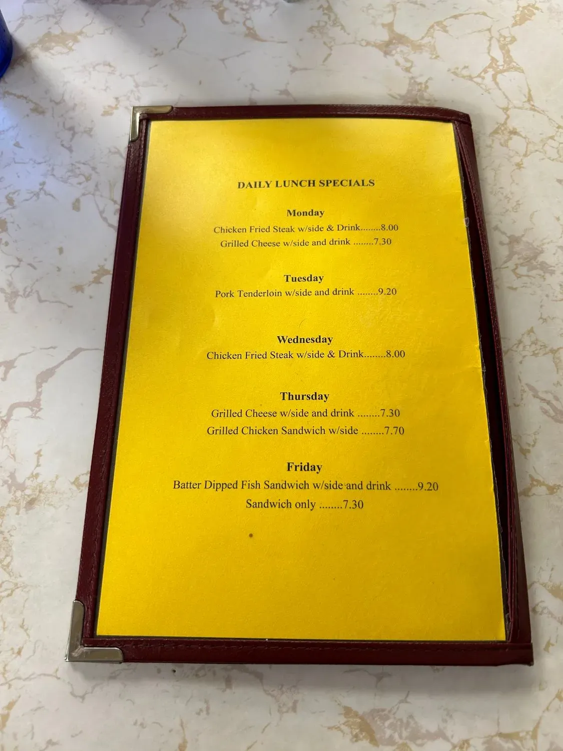 Menu 2