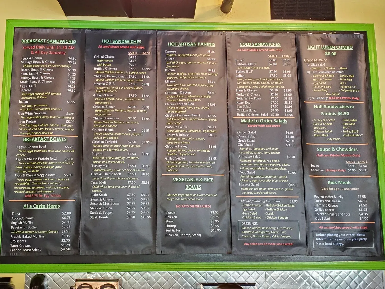 Menu 6