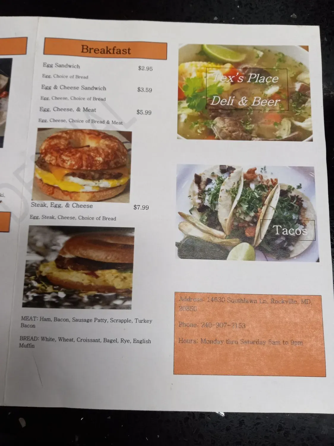 Menu 5