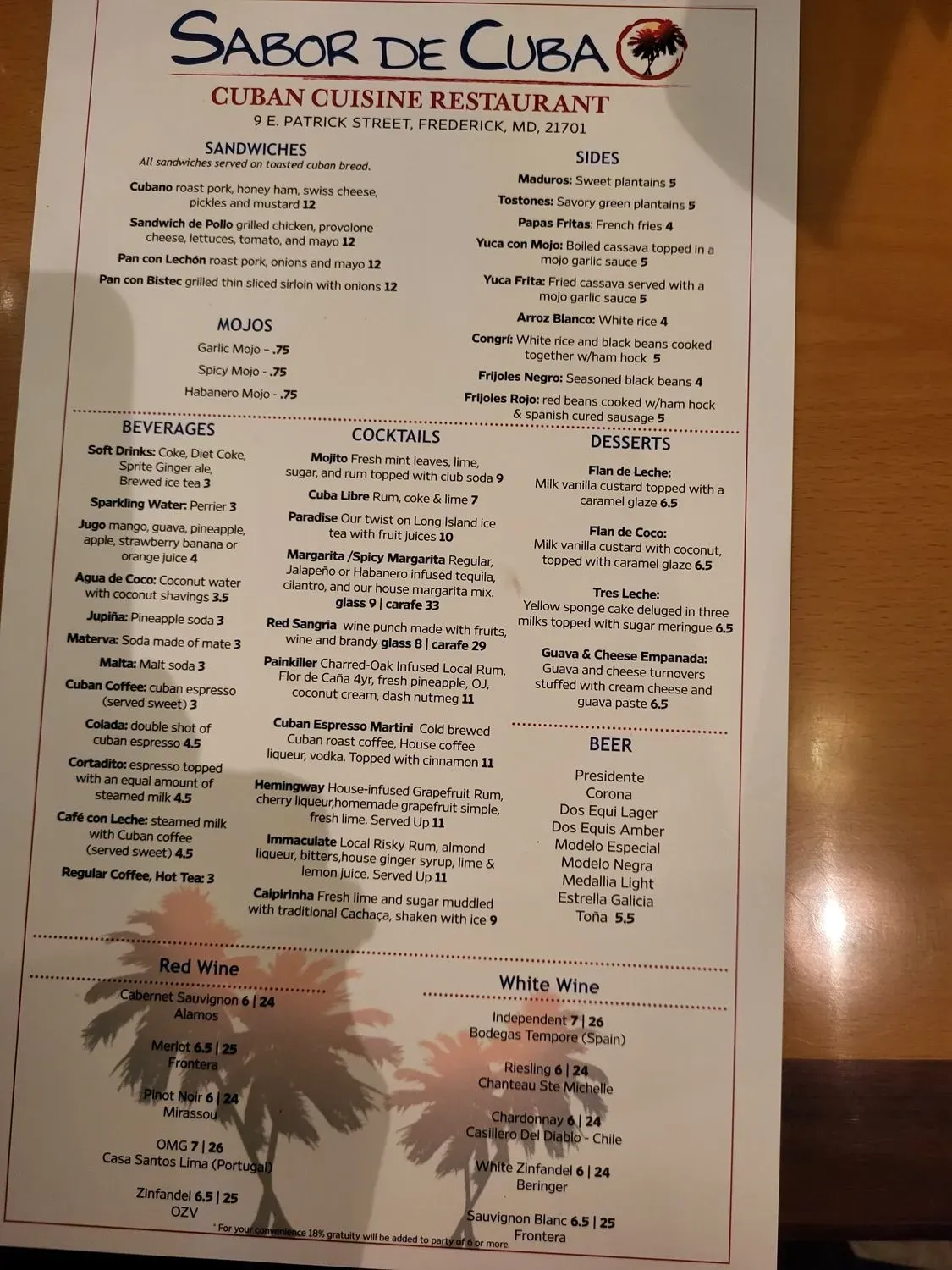 Menu 2