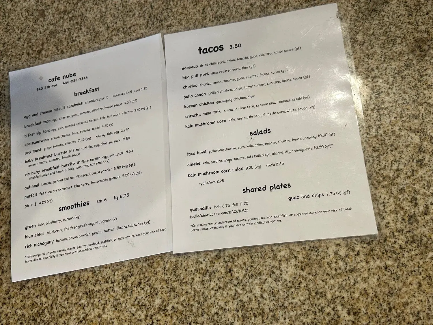 Menu 2