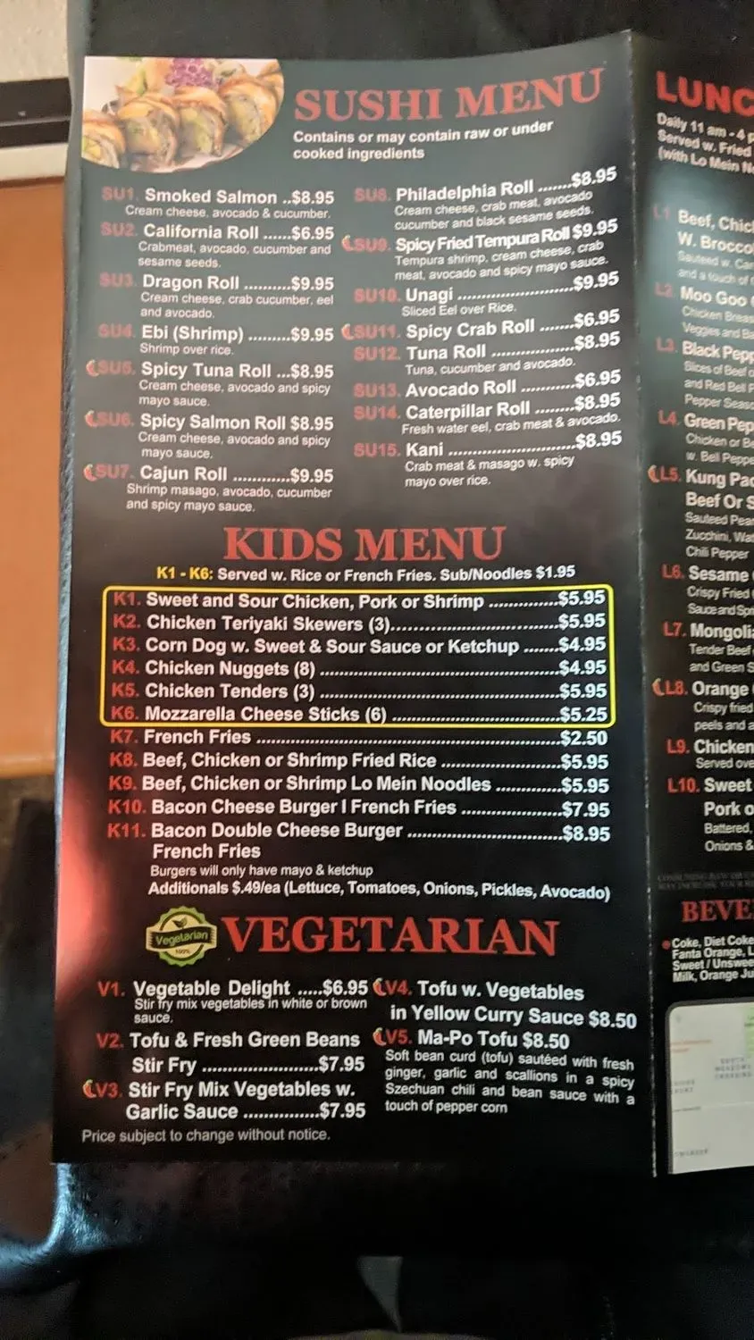 Menu 6