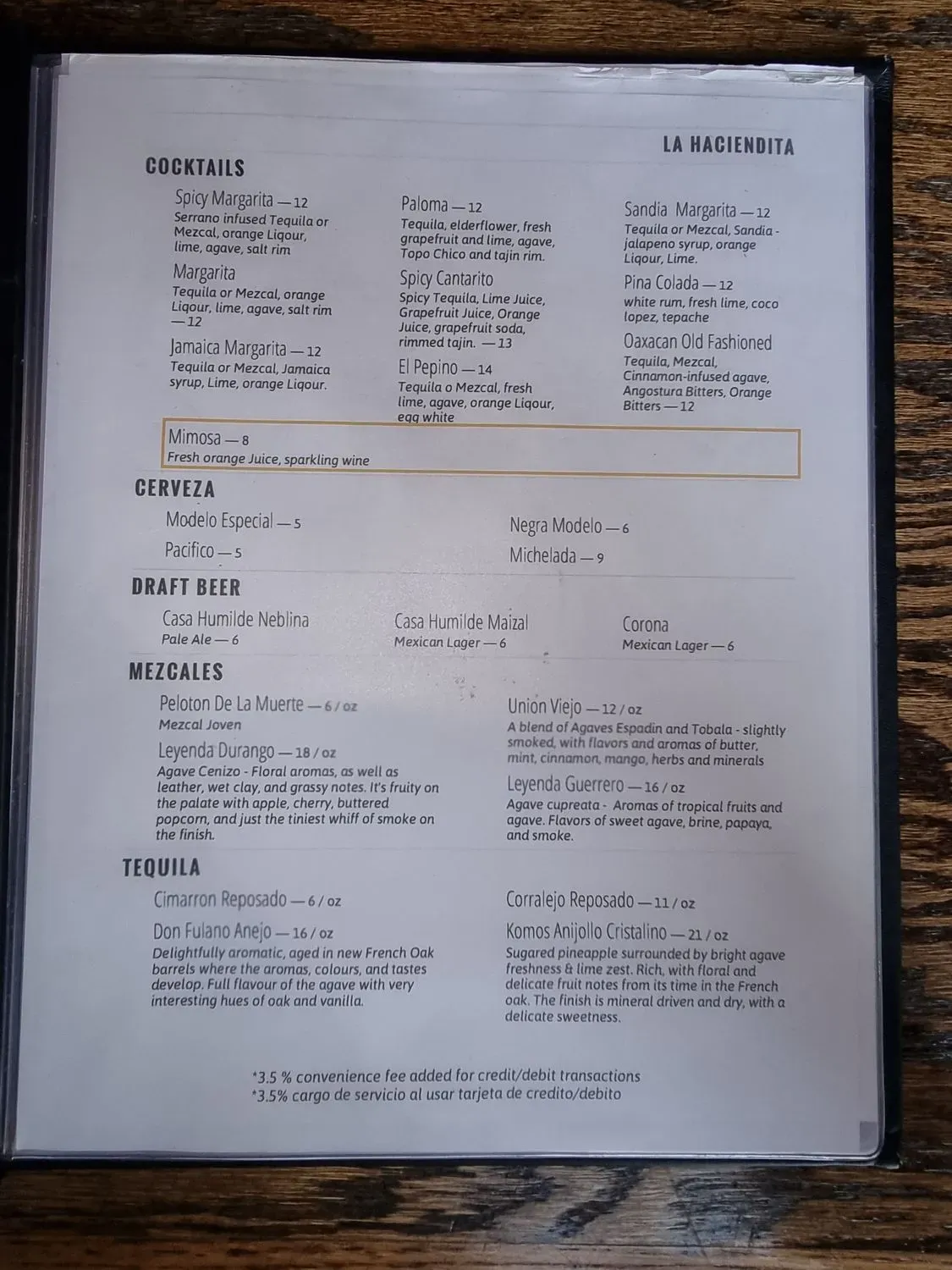 Menu 1