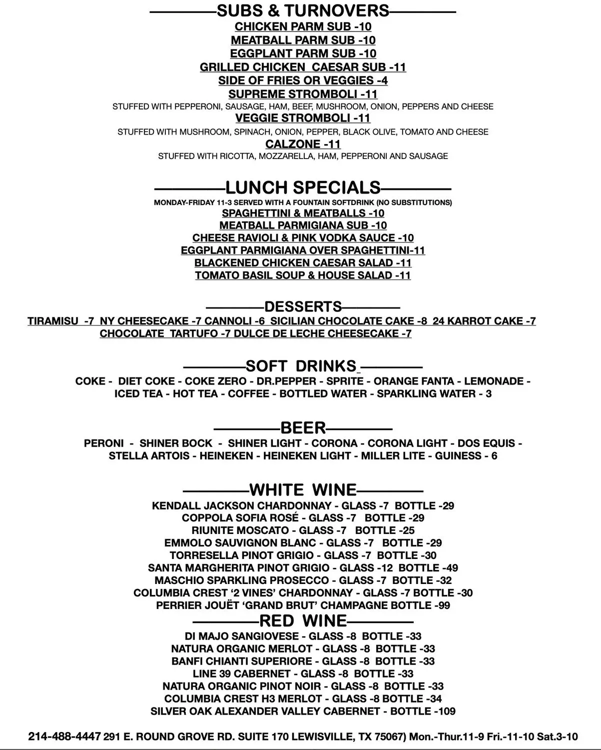 Menu 2