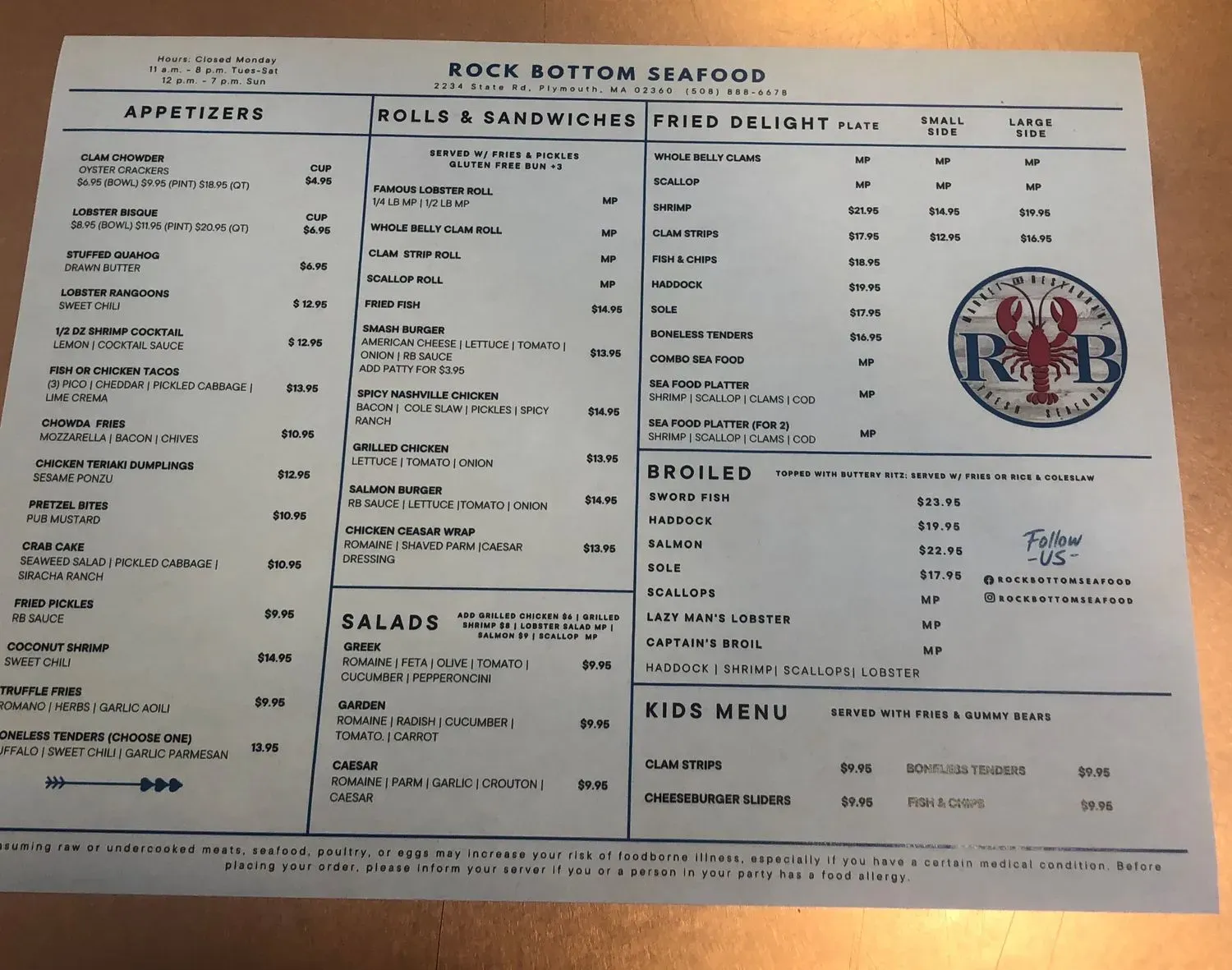 Menu 5