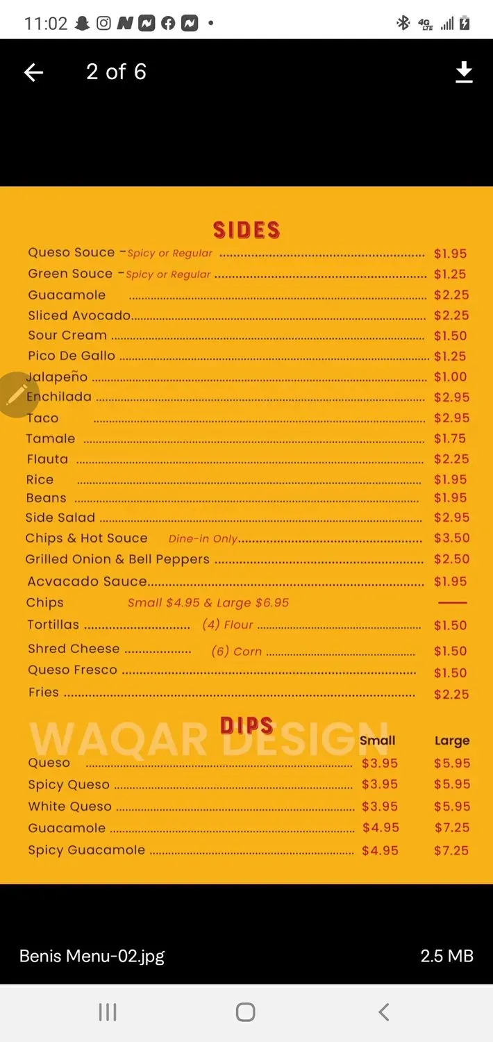 Menu 6