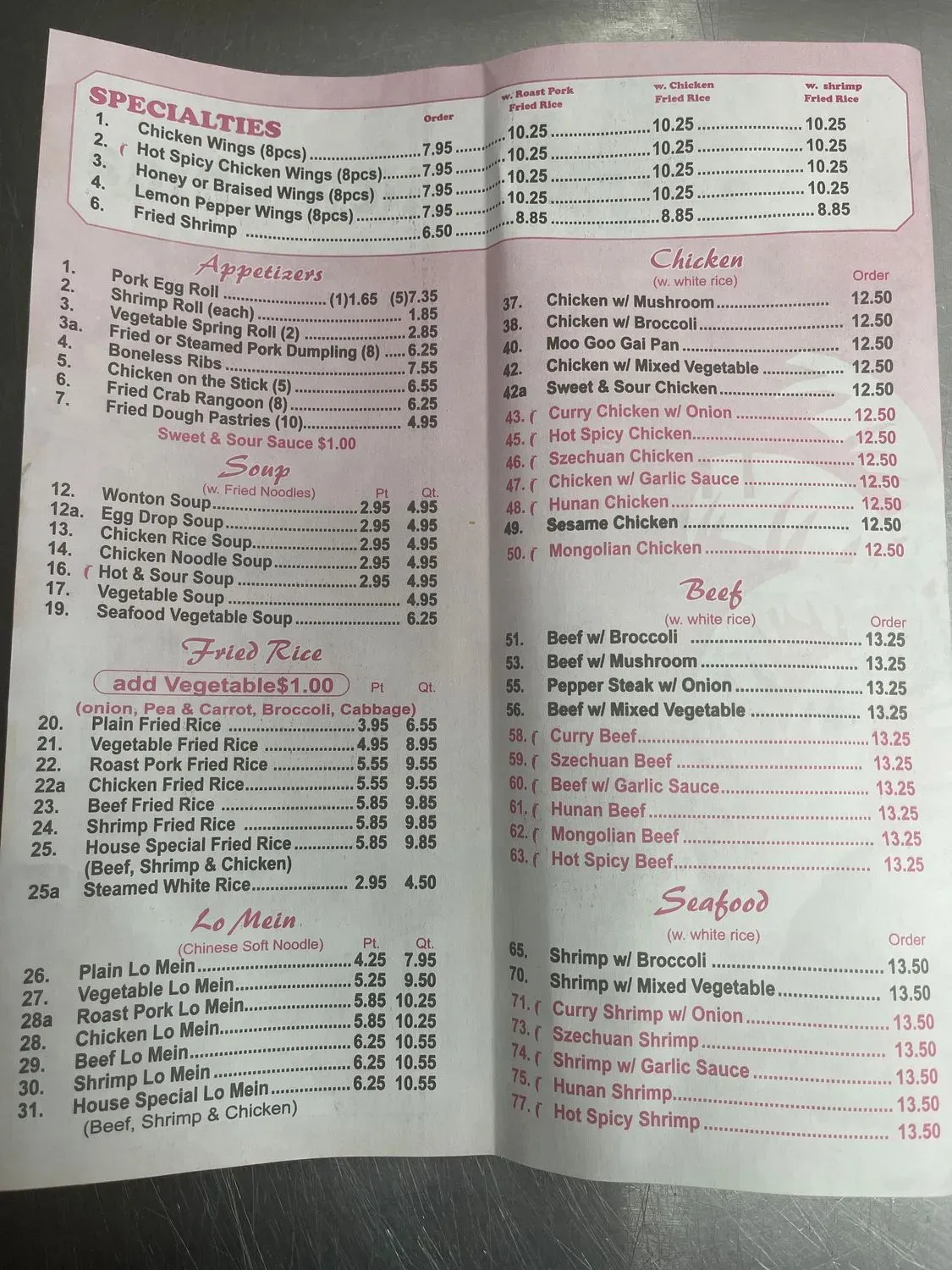 Menu 1