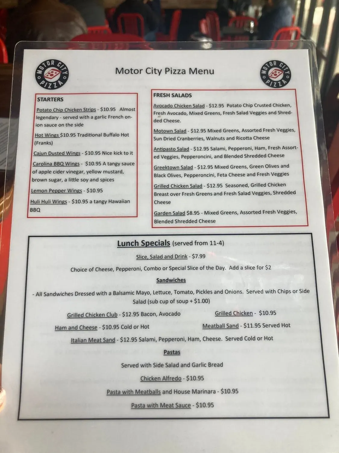 Menu 1