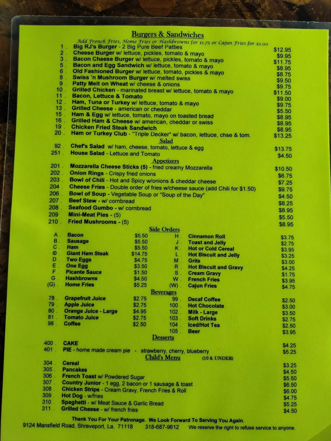 Menu 3