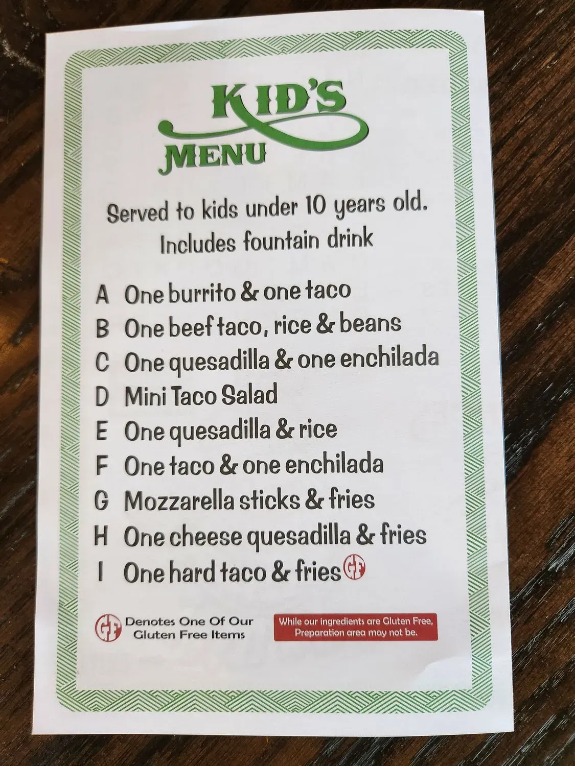 Menu 6