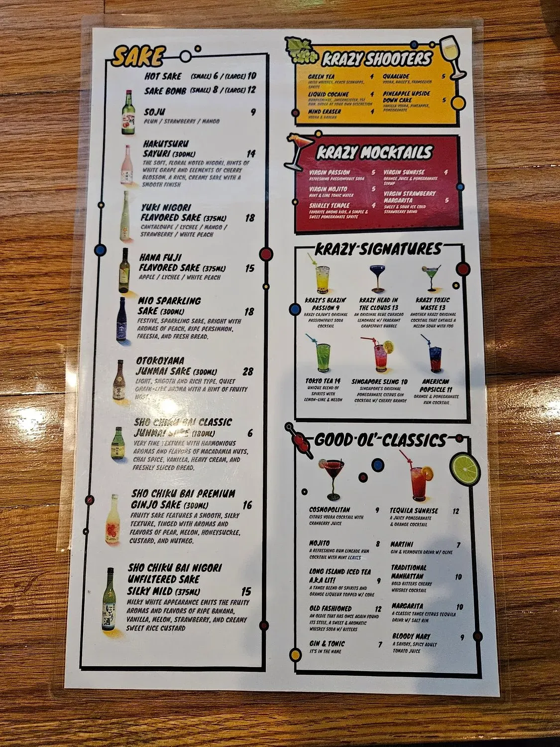 Menu 5