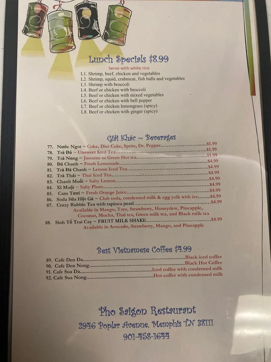 Menu 5